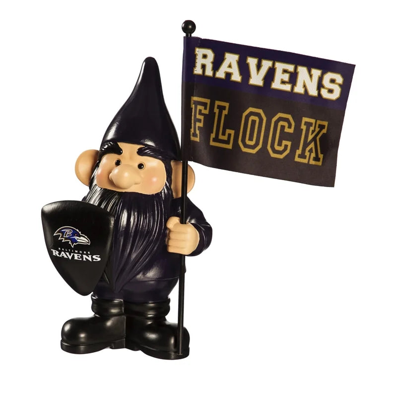 Baltimore Ravens Flag Holder Gnome