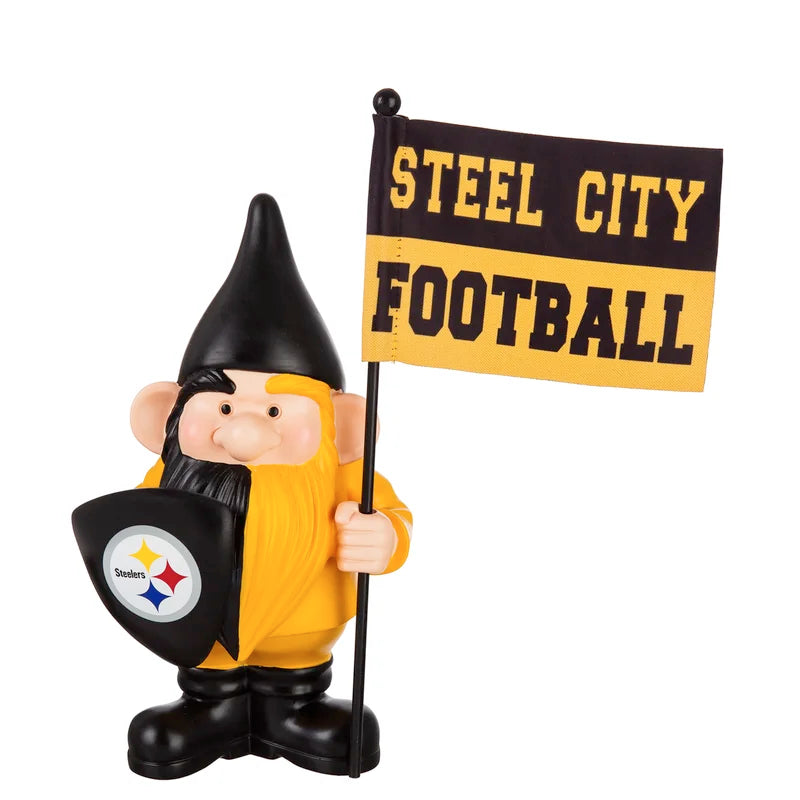 Pittsburgh Steelers Flag Holder Gnome