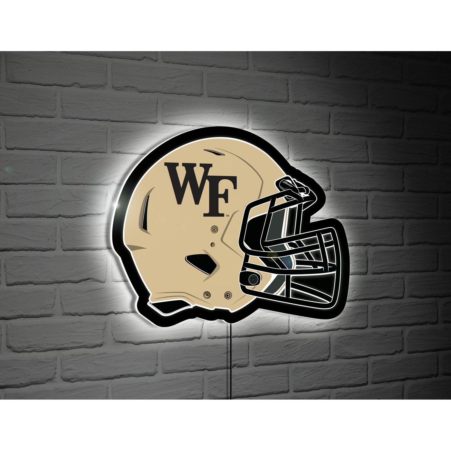 LED WALL DECOR HELMET - WAKE FOREST