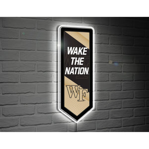 LED WALL DECOR PENNANT - WAKE FOREST