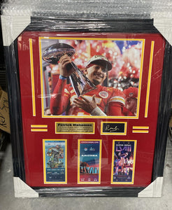Kansas City Chiefs Patrick Mahomes 3-Time Super Bowl Champions Large Frames
