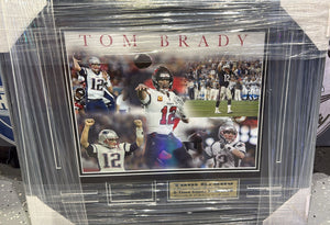 ENGRAVED SIGNUTURE FRAMES-ENGRAVED ART : TOM BRADY