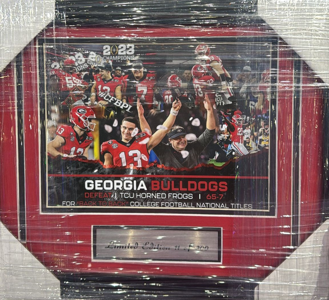 Georgia Bulldogs Back To Back Champ Small Frames