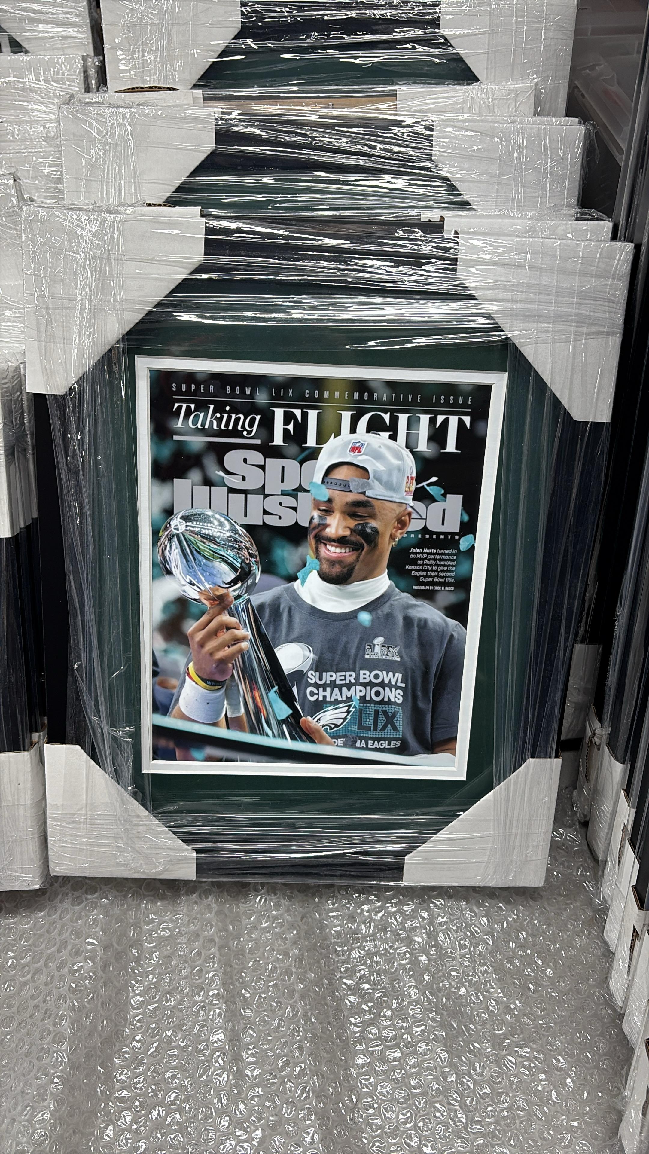 EAGLES LIX CHAMPIONS - JALEN HURTS ILLUSTRATED - SMALL FRAME