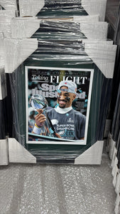 EAGLES LIX CHAMPIONS - JALEN HURTS ILLUSTRATED - SMALL FRAME