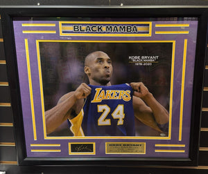 Los Angeles Lakers Kobe Bryant Black Mamba Large Frames