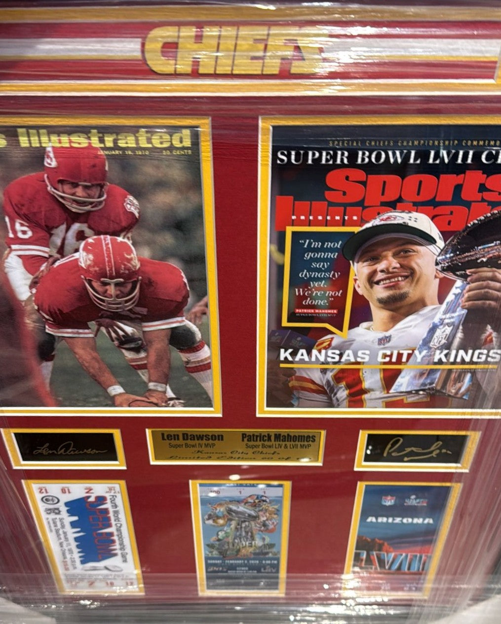 Kansas City Chiefs Super Bowl 2022 MVP Champions Large Frames