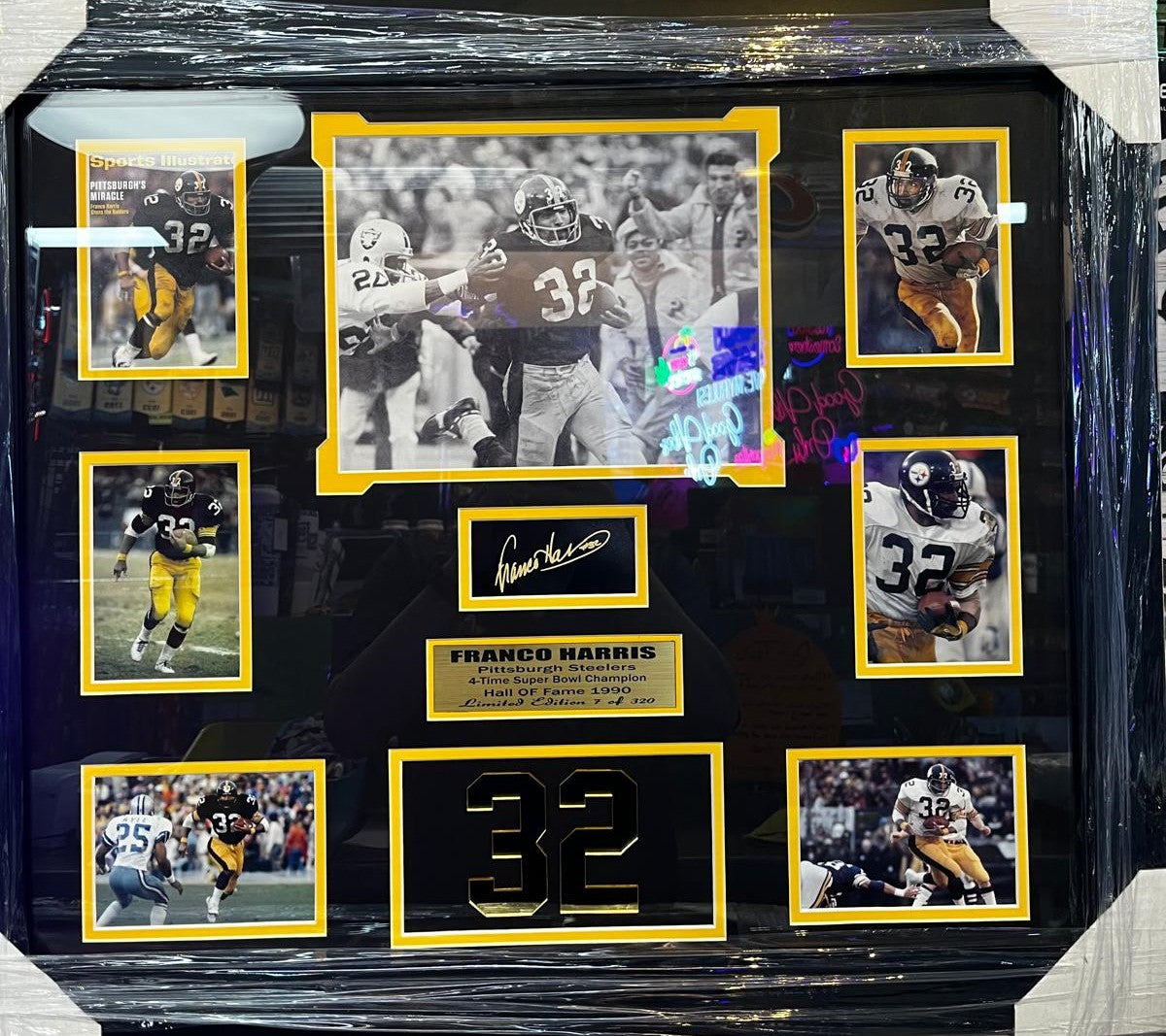 Pittsburgh Steelers Franco Harris 32 Large Frames