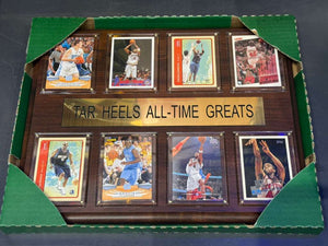 North Carolina Tar Heels All Time Great Card Plaque