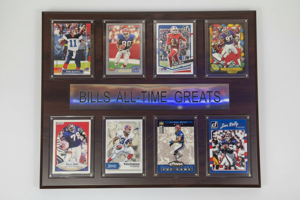 Buffalo Bills All Time Great Card Plaque