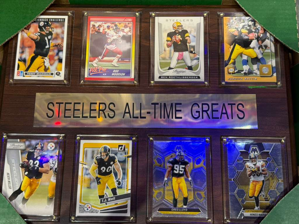 Pittsburgh Steelers All Time Great Card Plaque