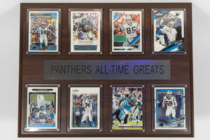 Carolina Panthers All Time Great Card Plaque