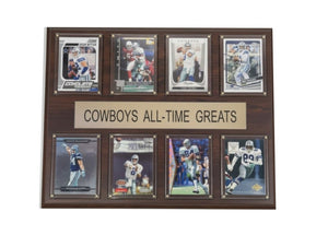 Dallas Cowboys All Time Great Card Plaque