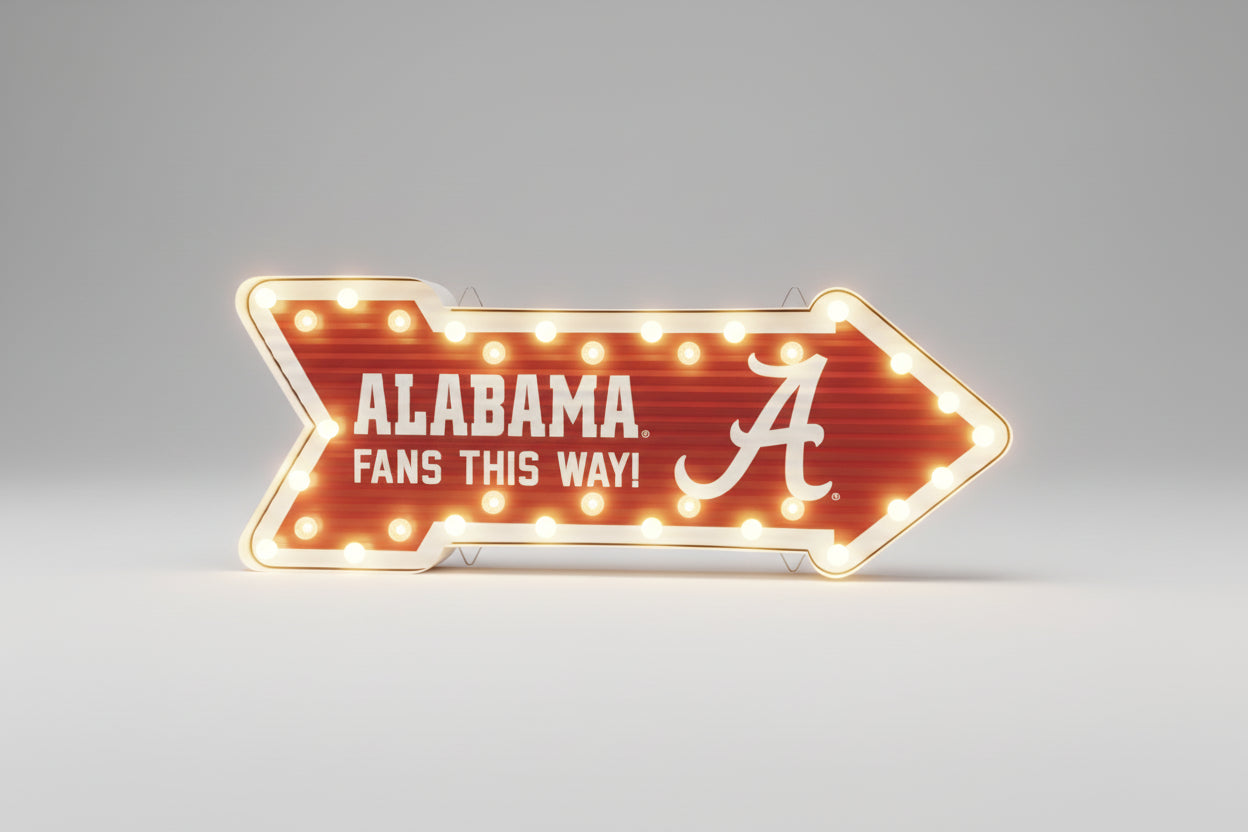 Alabama Crimson Tide Corrugated Arrow Sign
