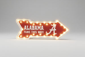Alabama Crimson Tide Corrugated Arrow Sign