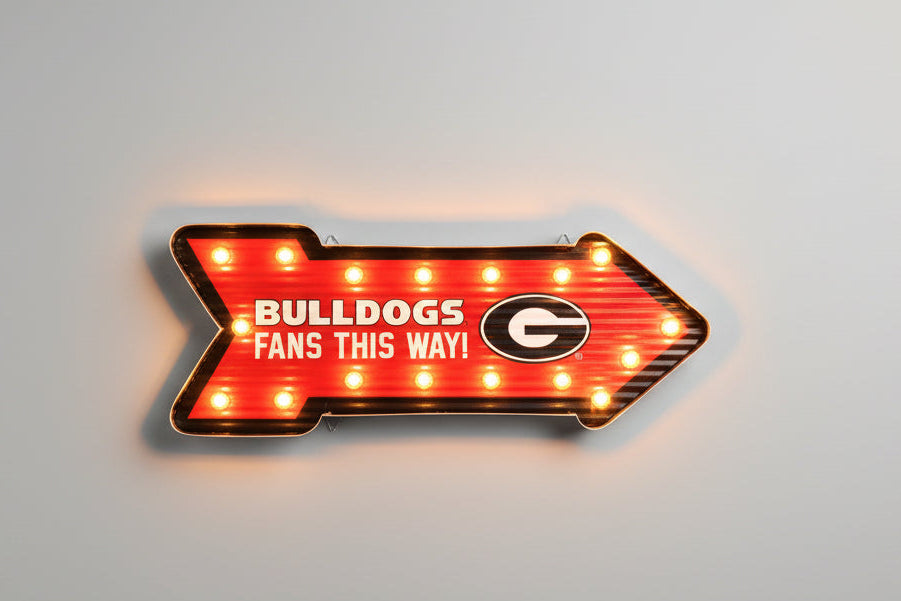 Georgia Bulldogs Corrugated Arrow Sign