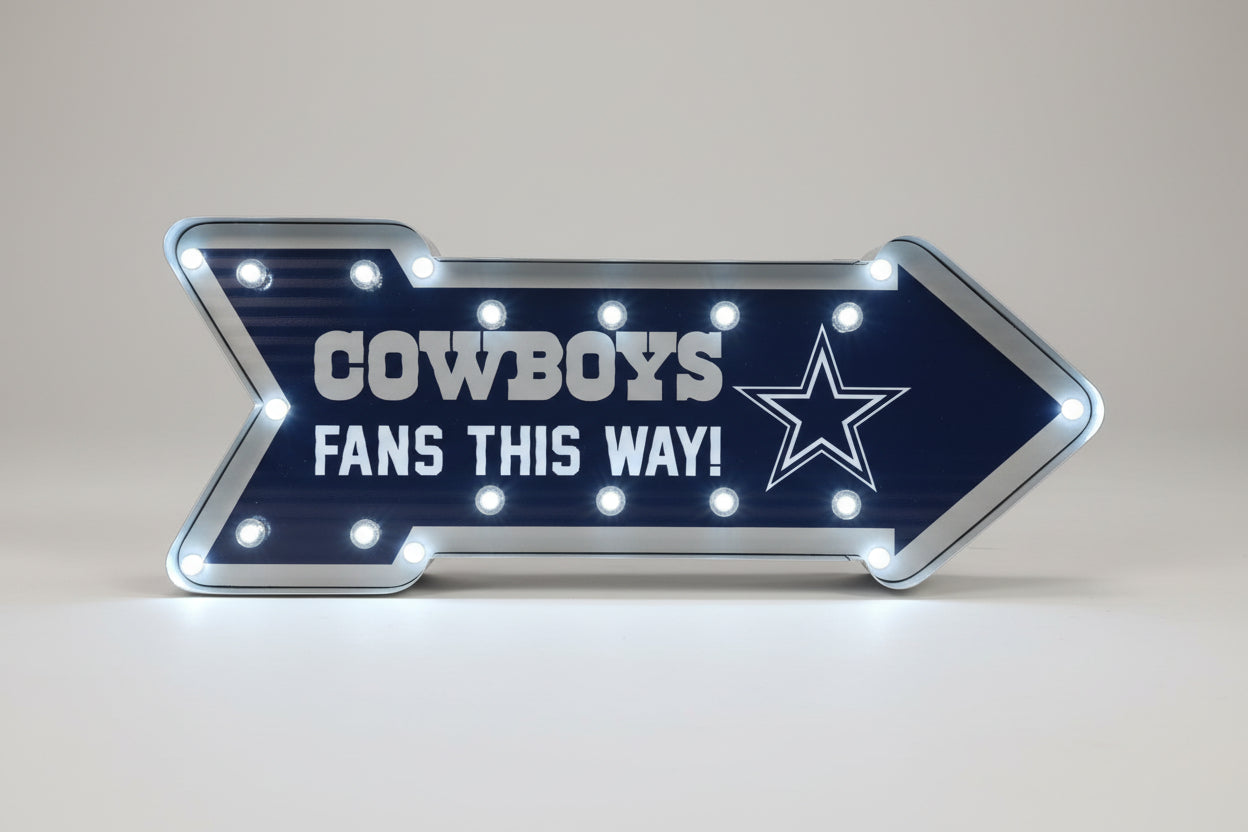 Dallas Cowboys Corrugated Arrow Sign