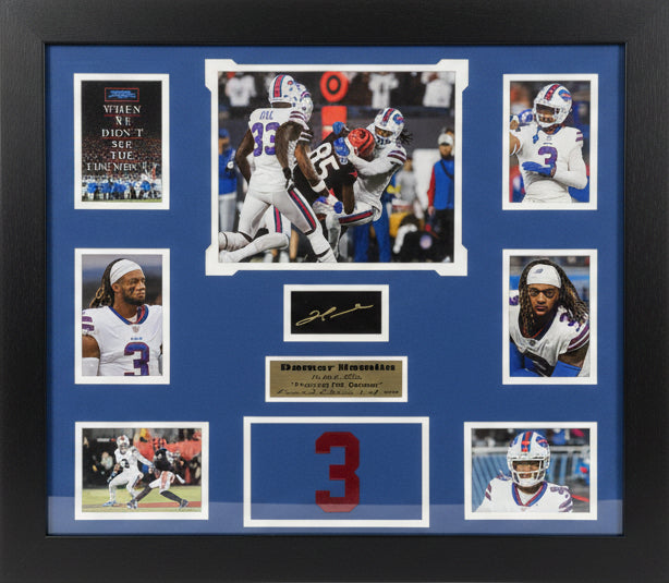 Buffalo Bills Damar Hamlin Number 3 Large Frames