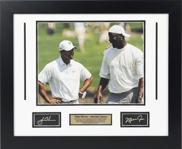 Michael Jordan and Tiger Woods Engraved Signature Medium Frames