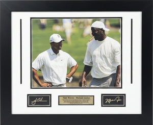 Michael Jordan and Tiger Woods Engraved Signature Medium Frames