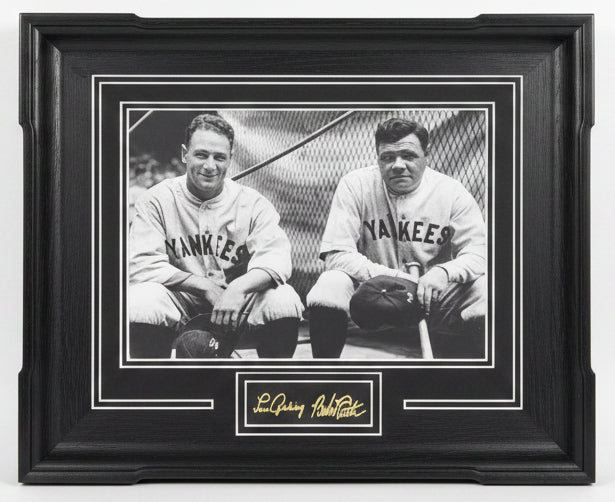 Lou Gehrig and Babe Ruth Small Frames