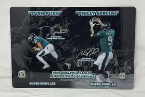 Philadelphia Eagles Tush push & Phily Specials Acrylic Ring Large Frame