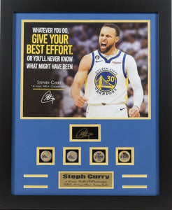 Golden State Warriors Stephen Curry Collage Ring Frames