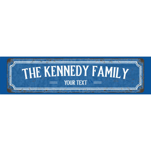 Personalized Family House Sign – Custom Vintage Metal Sign