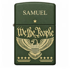 Personalized Green Matte Zippo Lighter – Custom Engraved