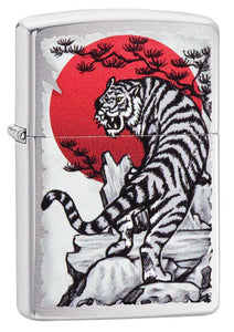 Asian Tiger Design Zippo Lighter