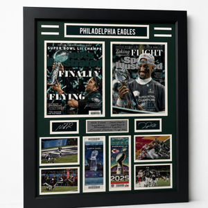 Nick Foles and Jalen Hurts SB 2 Tickets Large Frame