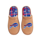 Buffalo Bills Brown Suede Slippers