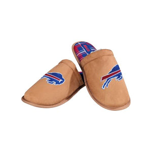 Buffalo Bills Brown Suede Slippers