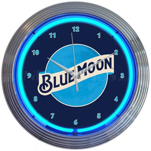 Blue Moon Neon Clocks