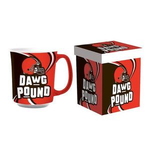Cleveland Browns 14oz Ceramic Mug with Matching Box