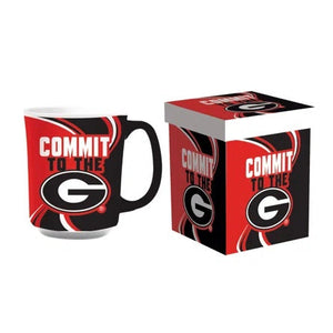 Georgia Bulldogs 14oz Ceramic Mug with Matching Box
