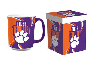 Clemson Tigers 14oz Ceramic Mug with Matching Box