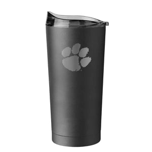 Clemson Tigers 20oz Etched Powder Coat Tumbler