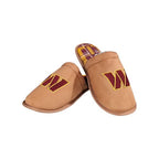 Washington Commanders Brown Suede Slippers