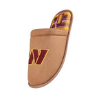 Washington Commanders Brown Suede Slippers