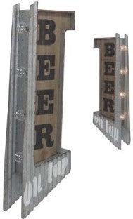 Beer Vintage Two Sided LED Sign