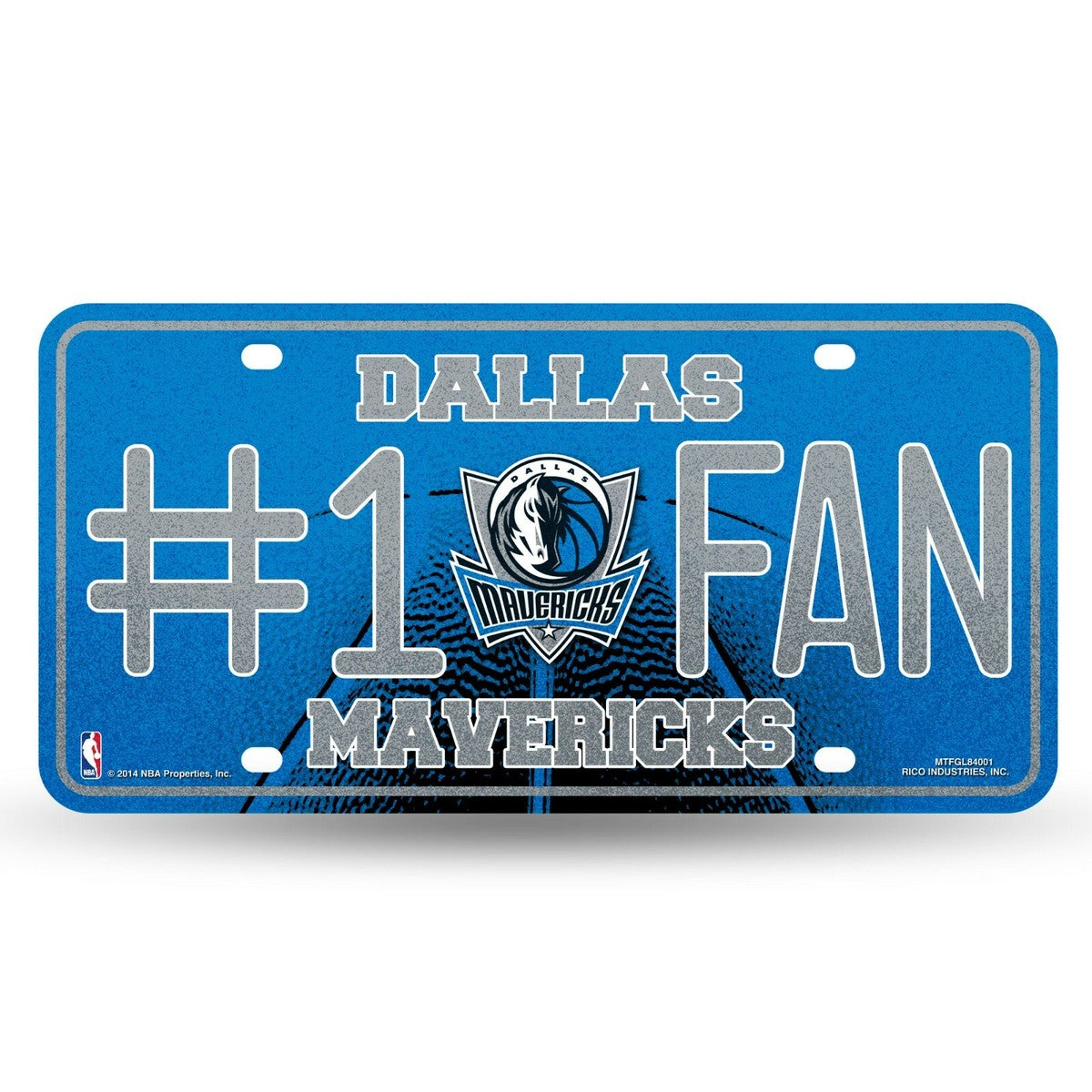 Dallas Mavericks #1 Fan Metal Car Tag