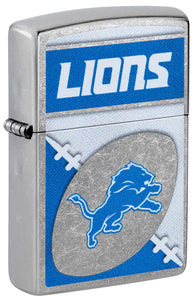 Detroit Lions Football Chrome Zippo Lighter