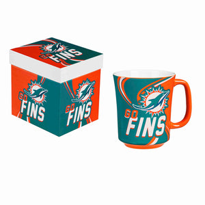 Miami Dolphins 14oz Ceramic Mug with Matching Box