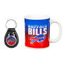 Buffalo Bills Ceramic Mug & Leather Keychain Set