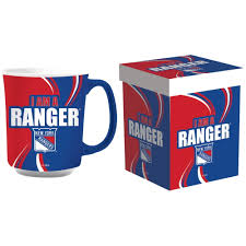 New York Rangers 14oz Ceramic Mug with Matching Box