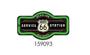 Route 66 Long LED Bar Rope Sign