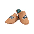 Philadelphia Eagles Brown Suede Slippers