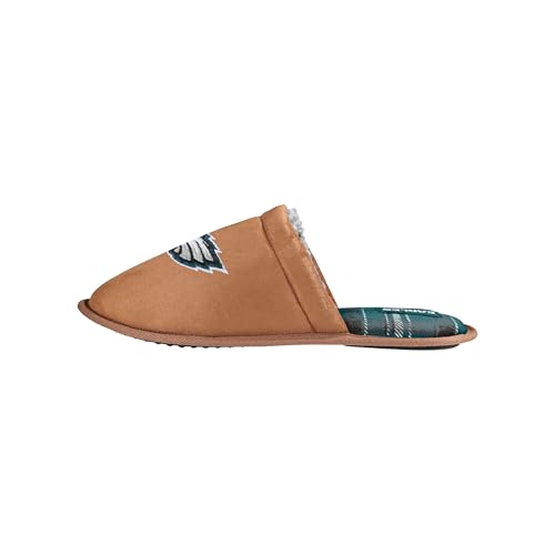 Philadelphia Eagles Brown Suede Slippers