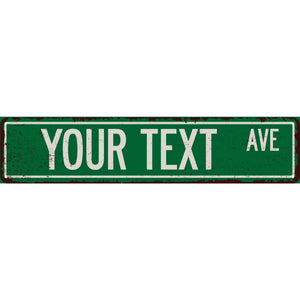 Personalized Rustic Street Sign – Custom Metal Sign